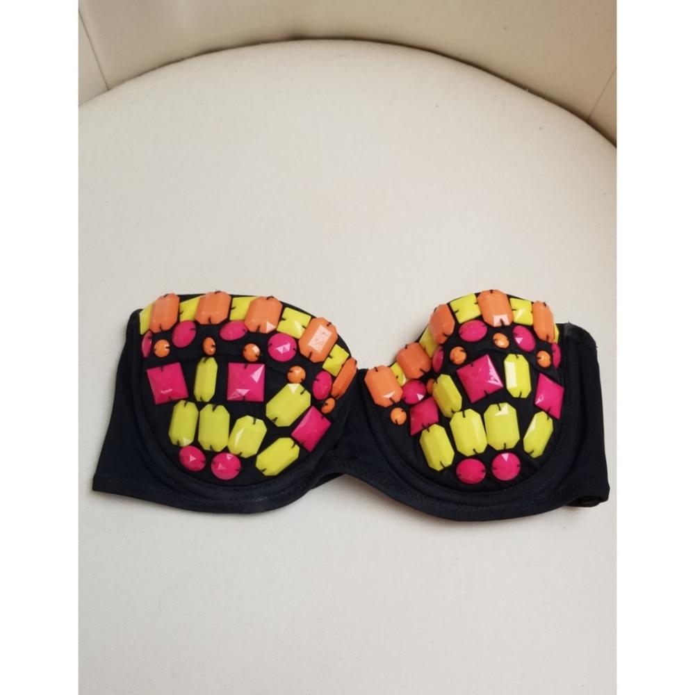 ASOS Bejeweled Bikini Top